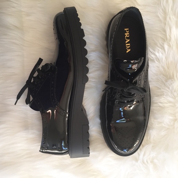 Prada Shoes - 🖤 Prada | black patent leather oxfords